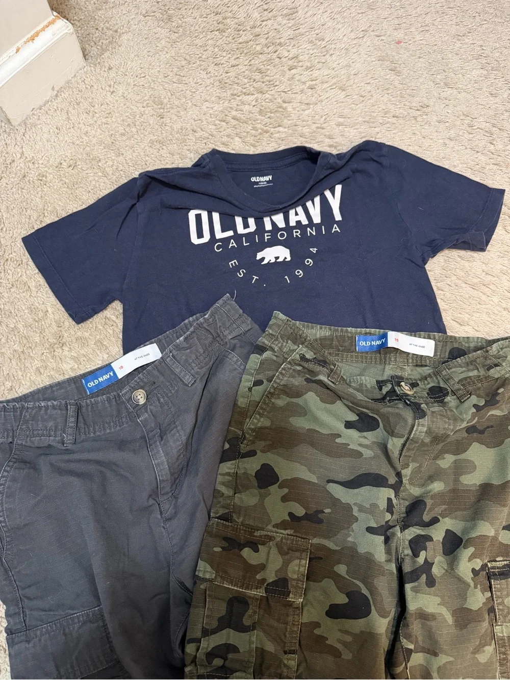 Old Navy Tee and Two Shorts